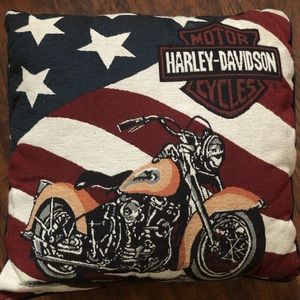Harley Davidson throw pillow